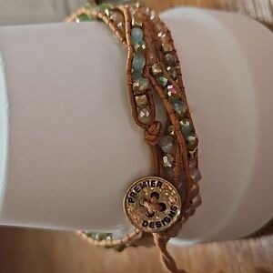 Premier Designs beaded wrap bracelet